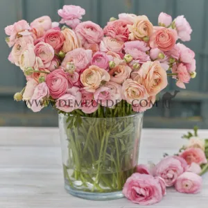 Ranunculus Amandine Pastel Pink 3/5 (x250)